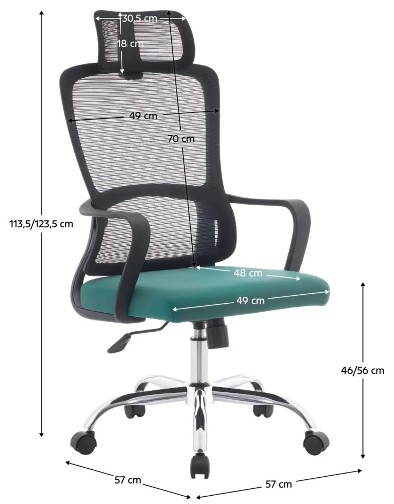 Кресло Tempo Kondela Randy (Black/Green) - 7