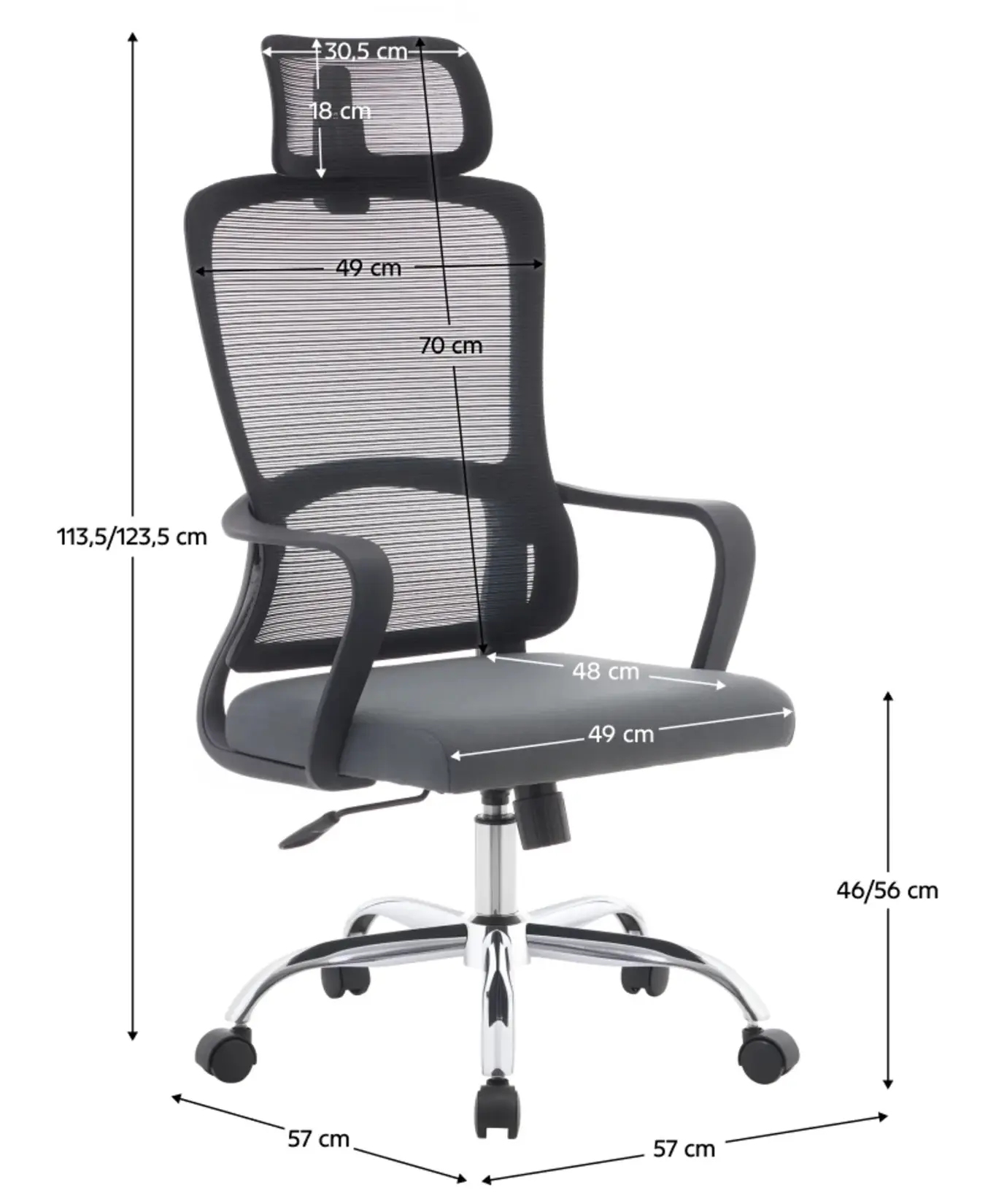 Кресло Tempo Kondela Randy (Black/Grey) - 6