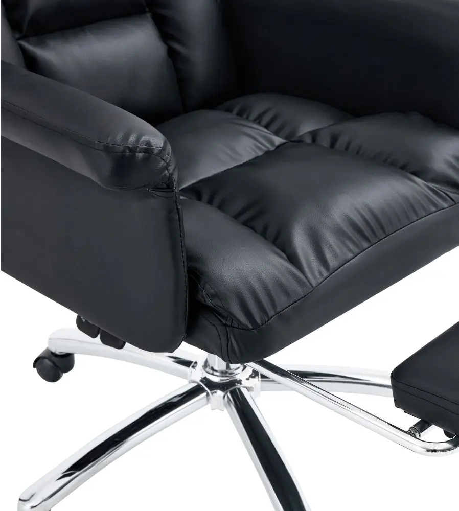 Fotoliu Tempo Kondela Rodik (Black/Chrome)