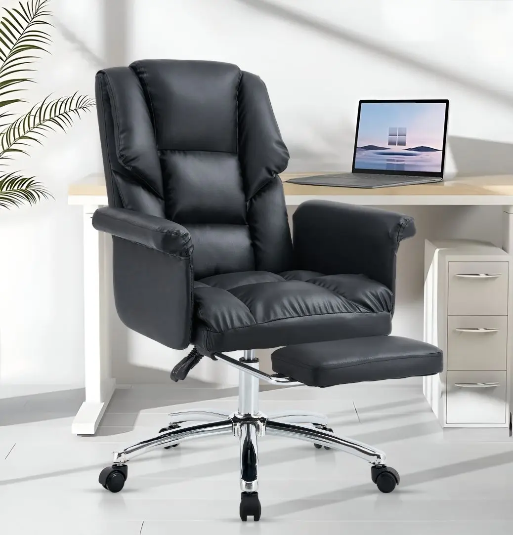 Fotoliu Tempo Kondela Rodik (Black/Chrome)