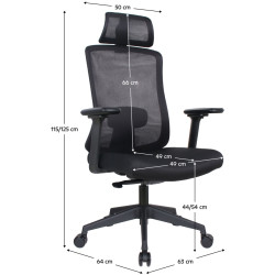 Кресло Tempo Kondela Rosano (Black) Thumb