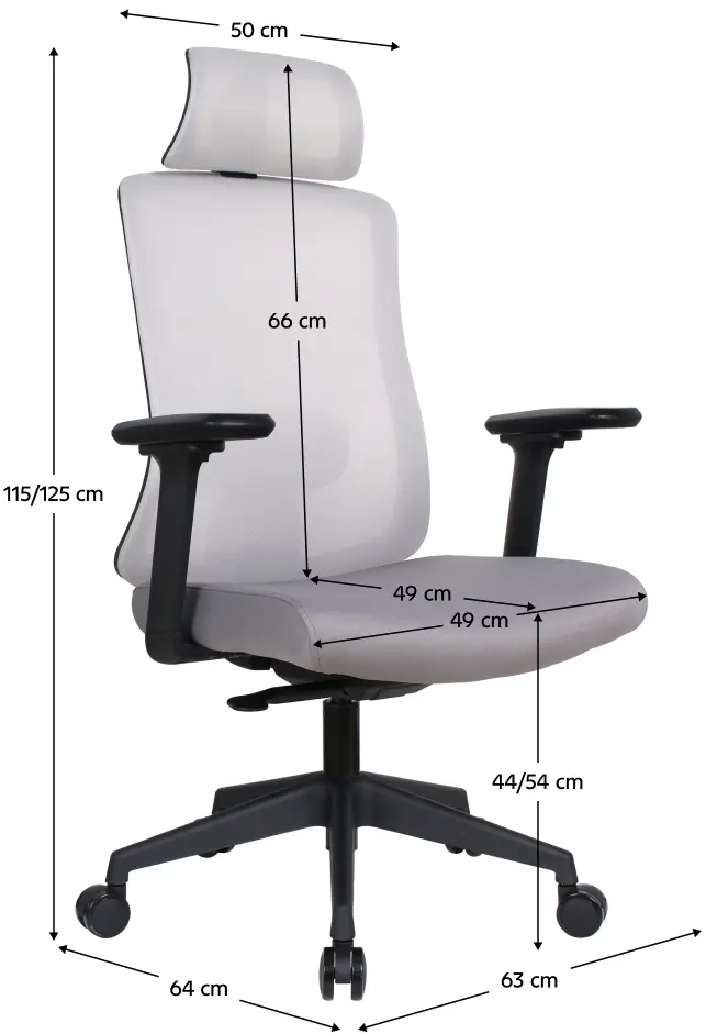 Кресло Tempo Kondela Rosano (Grey/Black) - 8