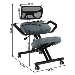 Кресло Tempo Kondela Rufus (Gray/Black) Thumb