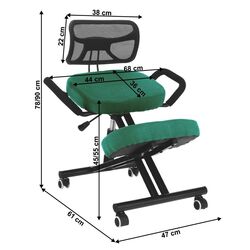 Fotoliu Tempo Kondela Rufus (Green/Black) Thumb