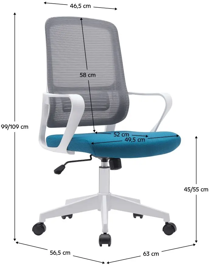 Fotoliu Tempo Kondela Salomo Tip 1 (Gray/Petrol/White)