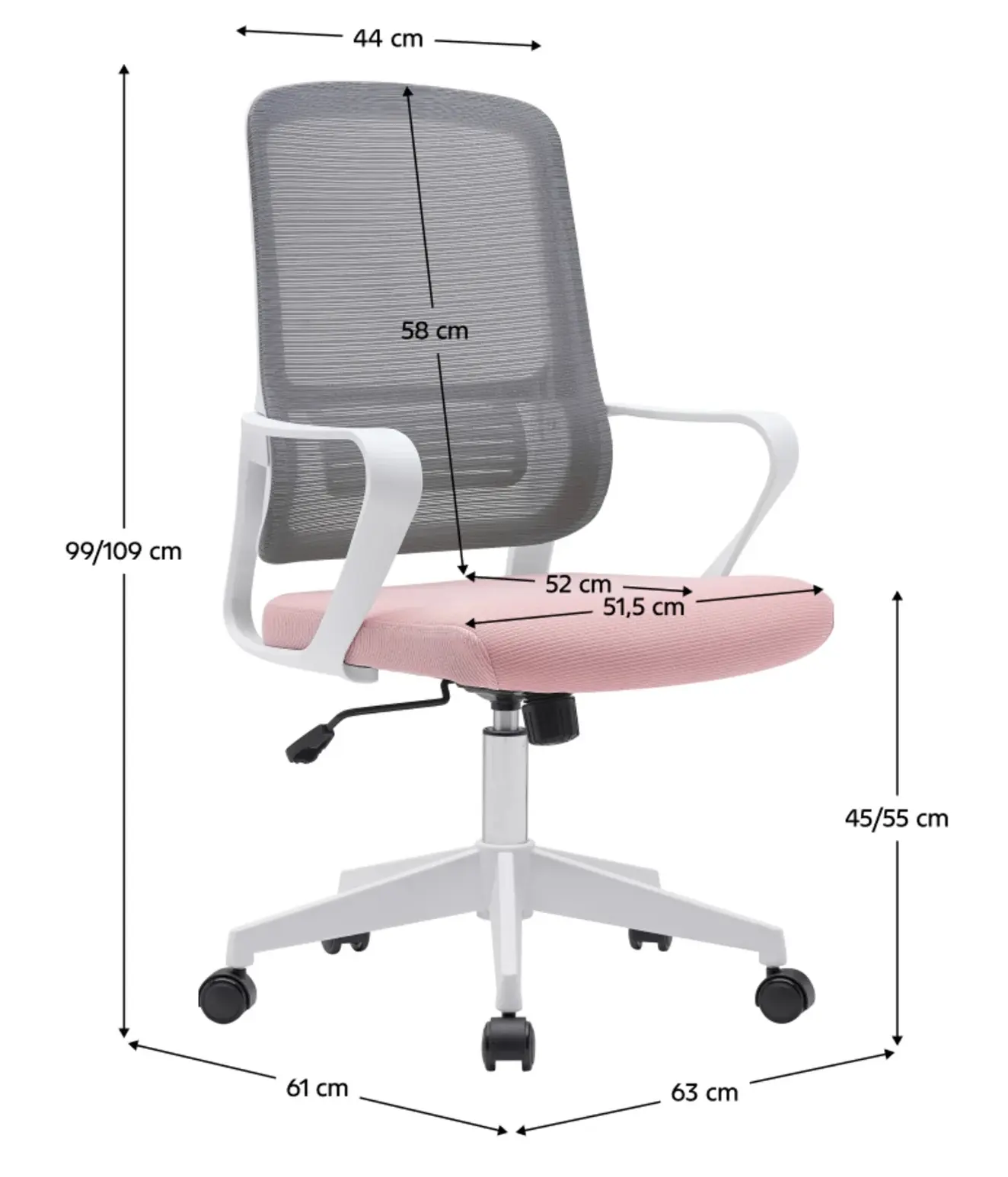 Кресло Tempo Kondela Salomo Tip 1 (Grey/Pink) - 5