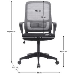 Fotoliu Tempo Kondela Salomo Tip 3 (Gray/Black) Thumb