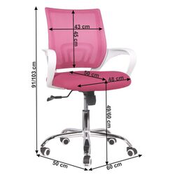 Fotoliu Tempo Kondela Sanaz Typ 1 (Pink/White) Thumb