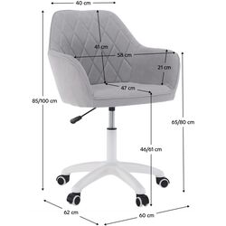 Кресло Tempo Kondela Santy SF-42 (Gray Light/White) Thumb