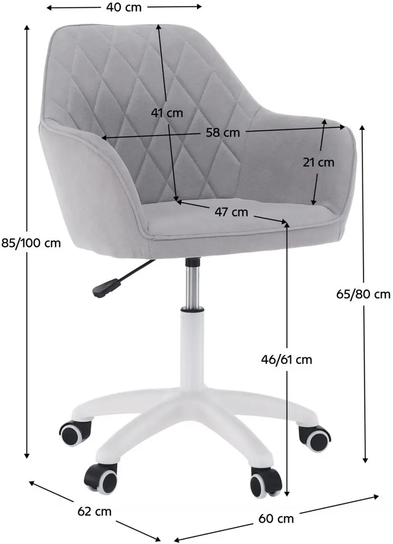 Кресло Tempo Kondela Santy SF-42 (Gray Light/White) - 5