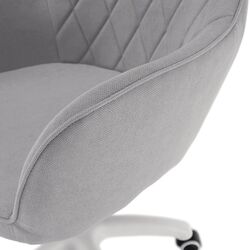 Кресло Tempo Kondela Santy SF-42 (Gray Light/White) Thumb