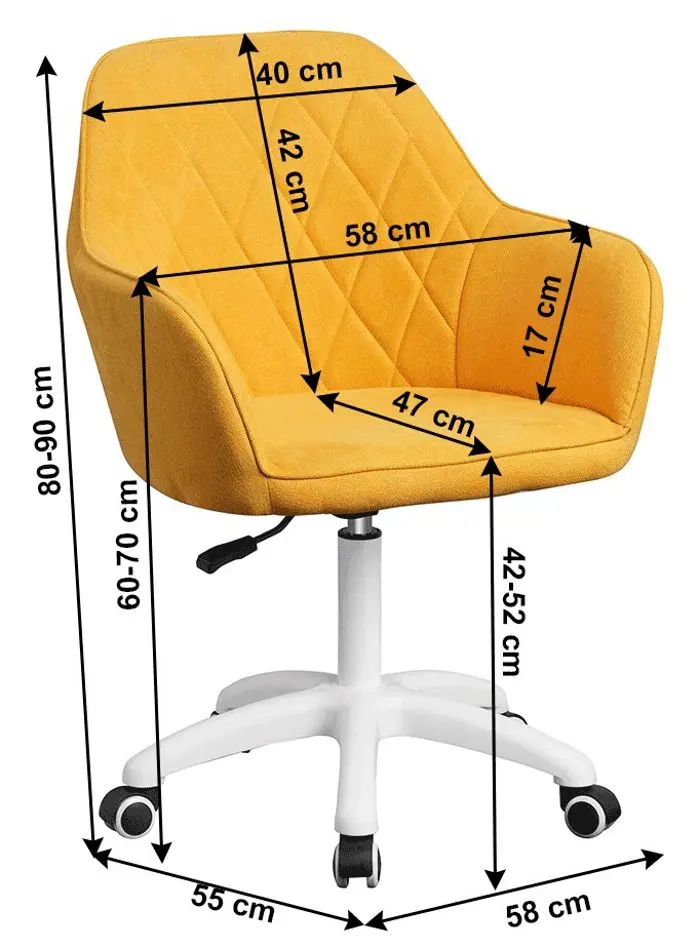 Fotoliu Tempo Kondela Santy (Yellow/White)