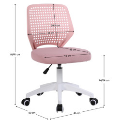 Кресло Tempo Kondela Satoz (Pink/White) Thumb