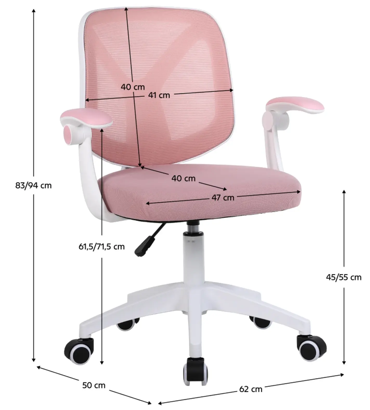 Кресло Tempo Kondela Solari (Pink/White) - 11