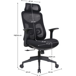 Кресло Tempo Kondela Sulivan (Black) Thumb