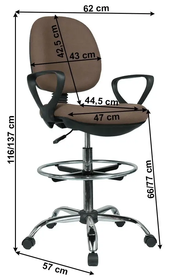 Fotoliu Tempo Kondela Tamber (Brown/Black)