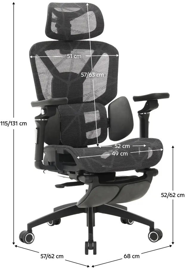 Кресло Tempo Kondela Vilmer (Dark Grey/Black) - 14