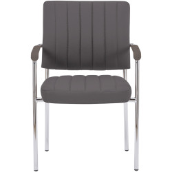 Стул Tempo Kondela Florin (Gray Brown/Chrome) Thumb