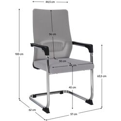 Scaun Tempo Kondela Kabir (Gray/Black) Thumb