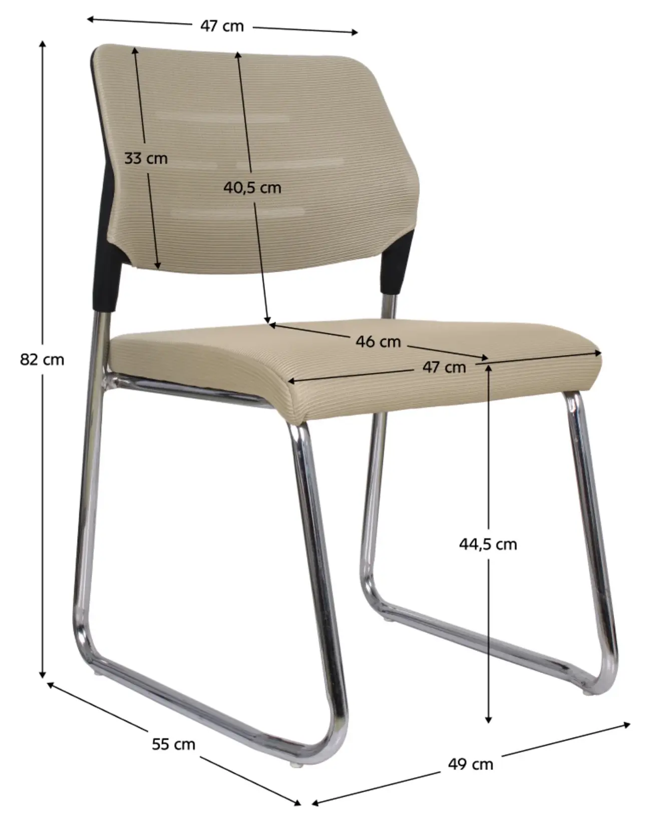 Стул Tempo Kondela Kledi (Light Brown/Chrome) - 8