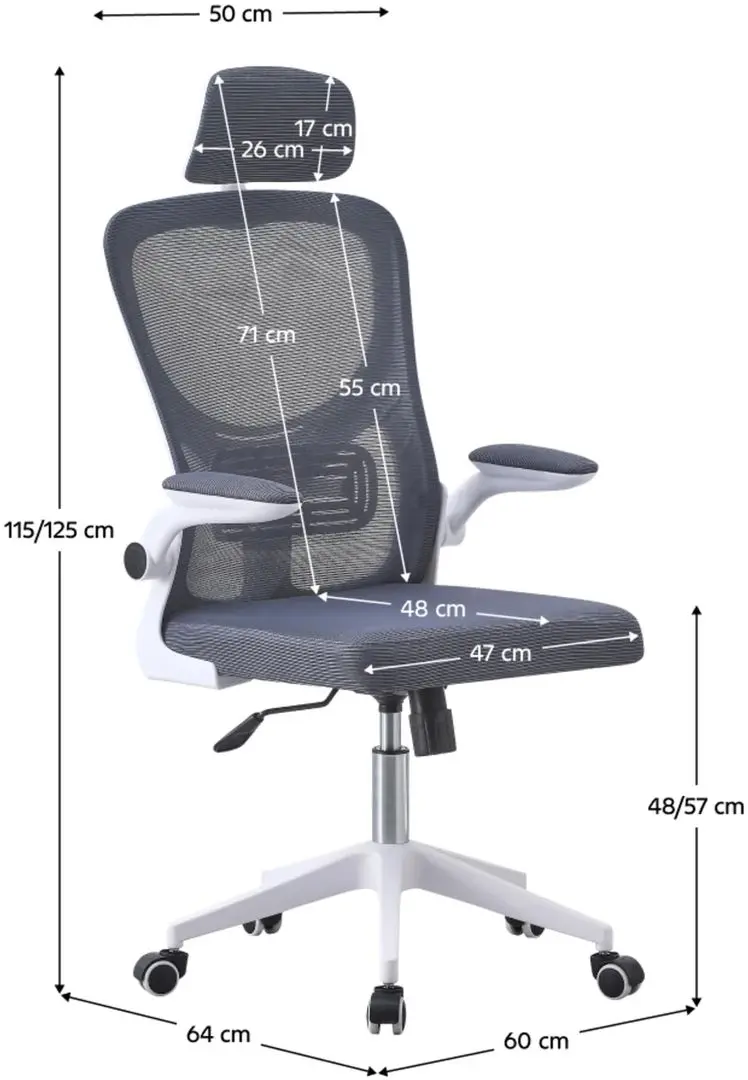 Scaun Tempo Kondela Magus (Grey/White)