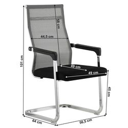 Стул Tempo Kondela Rimala New (Gray/Black) Thumb