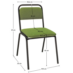 Scaun Tempo Kondela Visitor (Green) Thumb