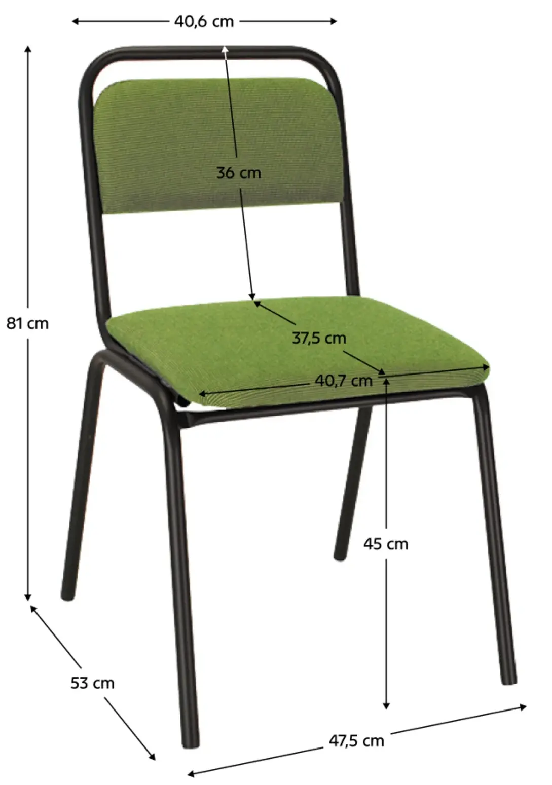 Scaun Tempo Kondela Visitor (Green) - 6