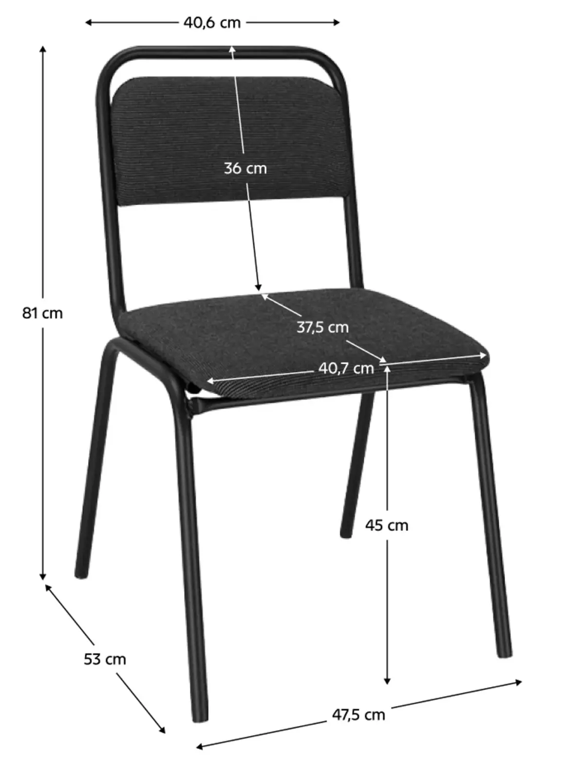 Scaun Tempo Kondela Visitor (Grey) - 6