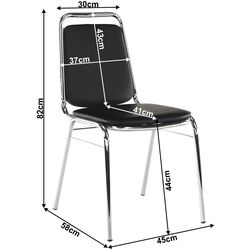 Стул Tempo Kondela Zeki (Black) Thumb