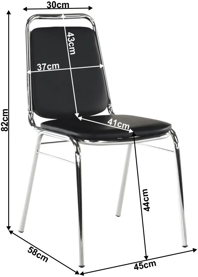 Стул Tempo Kondela Zeki (Black)