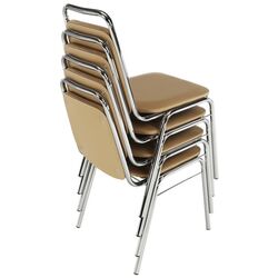 Стул Tempo Kondela Zeki (Brown/Chrome) Thumb