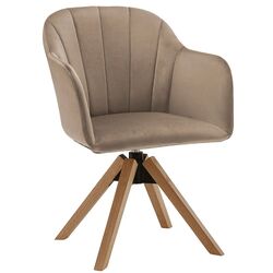 Scaun rotativ Tempo Kondela Dalio (Taupe/Beech)