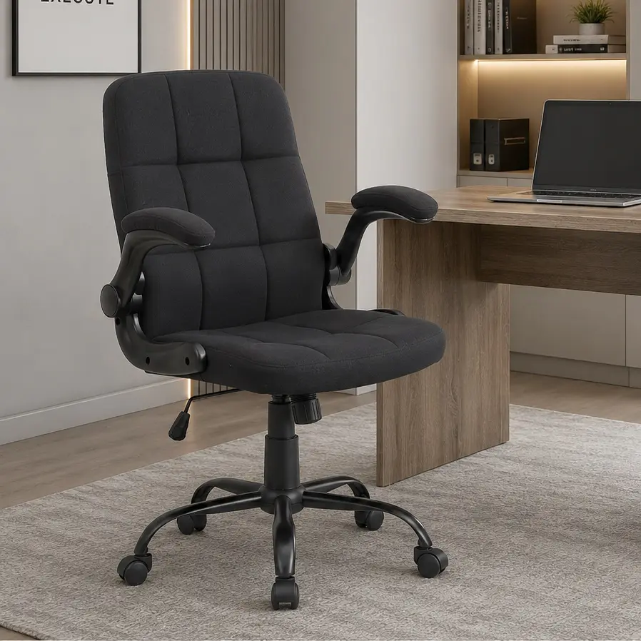 Fotoliu de birou Vasto Furniture Lumi (Black)