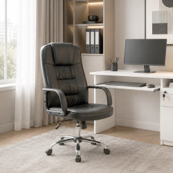 Fotoliu de birou Vasto Furniture Riva (Black)
