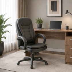 Fotoliu de birou Vasto Furniture Sela (Black)