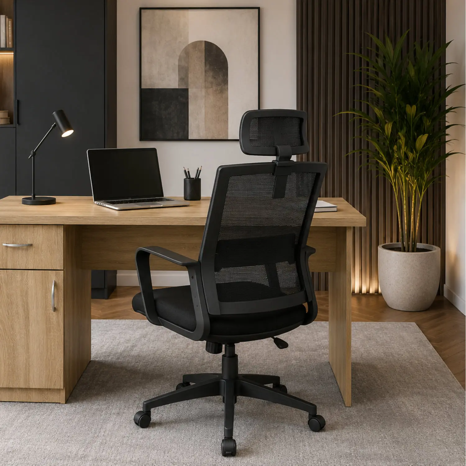 Fotoliu de birou Vasto Furniture Vera (Black) - 6