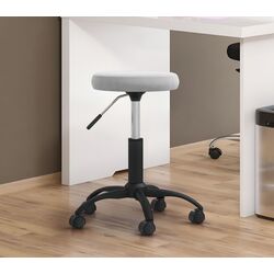 Табурет для салона красоты VidaXL 3085738 (Light Grey/Black)