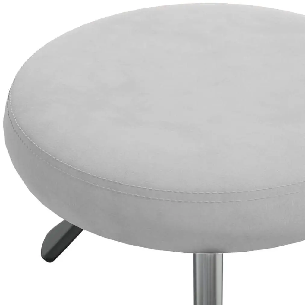 Taburet pentru salon de infrumusetare VidaXL 3085738 (Light Grey/Black)