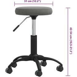 Scaun de masaj VidaXL 3085739 (Dark Grey/Black) Thumb