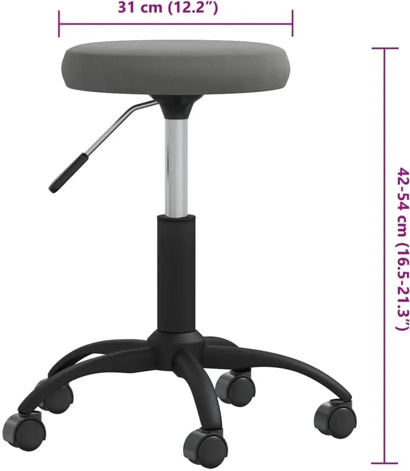 Scaun de masaj VidaXL 3085739 (Dark Grey/Black)