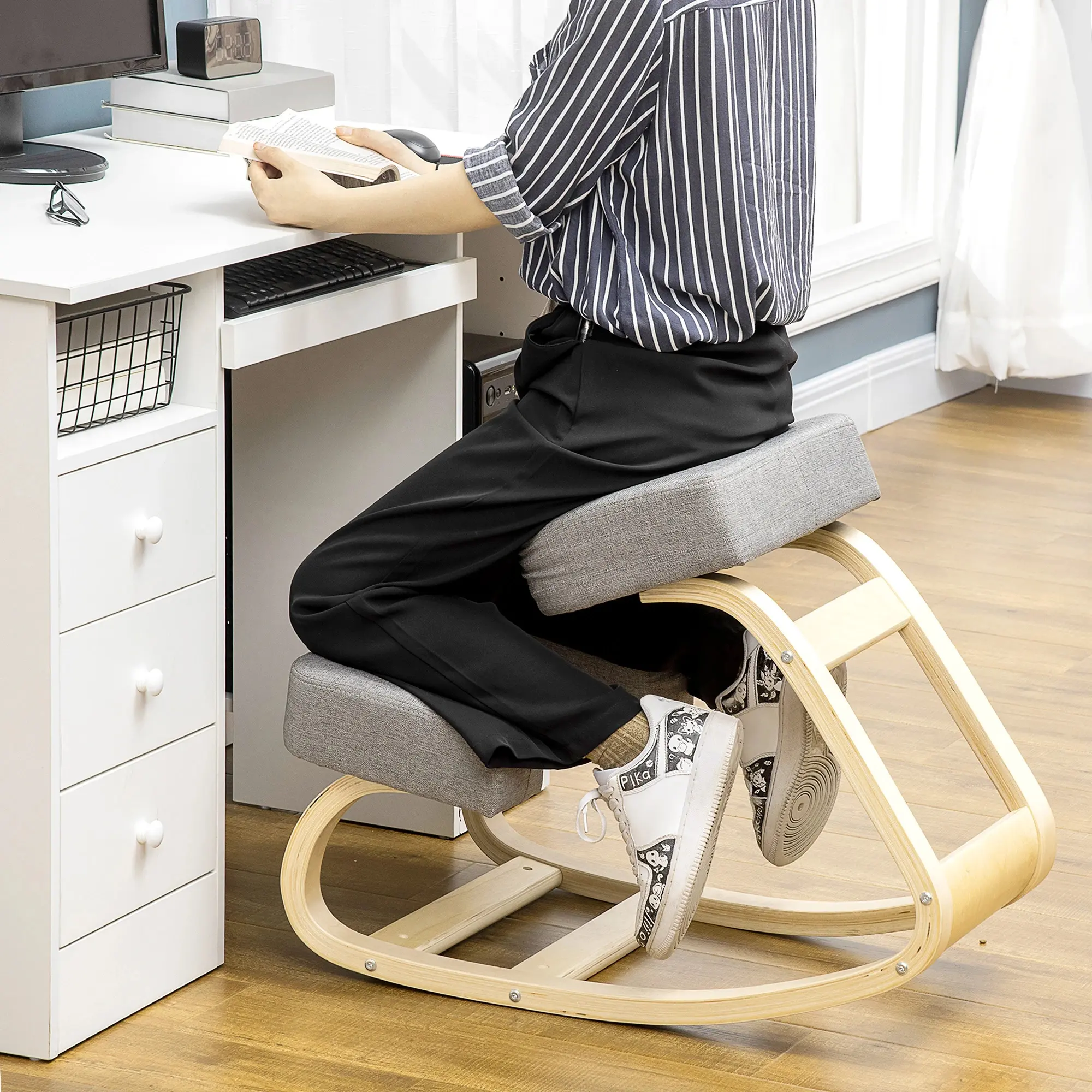 Эргономический стул Vinsetto 921-589 (Grey) - 4