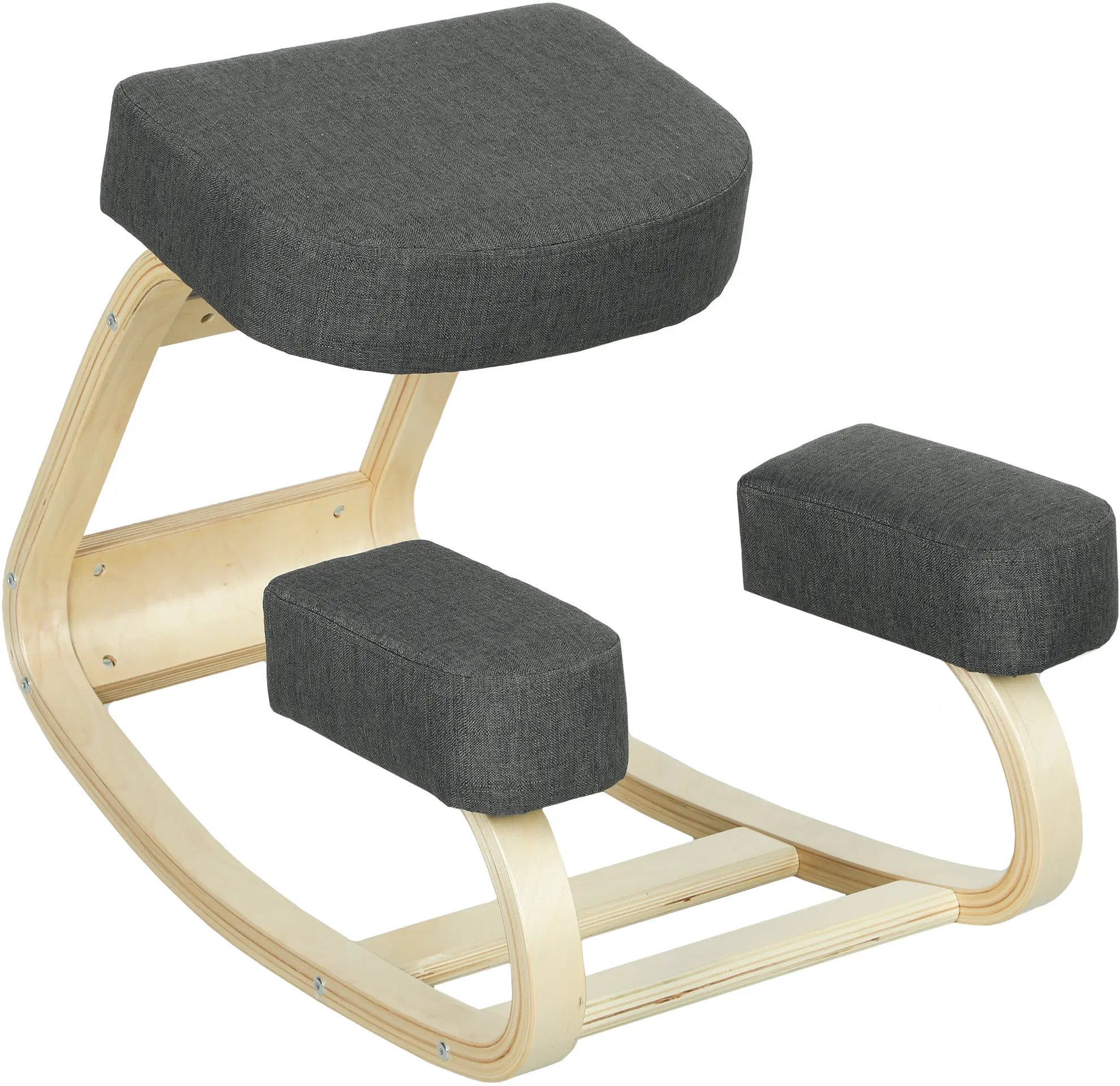 Эргономический стул Vinsetto 921-589V00CG (Grey/Birch) - 2