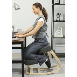 Эргономический стул Vinsetto 921-589V00CG (Grey/Birch) Thumb