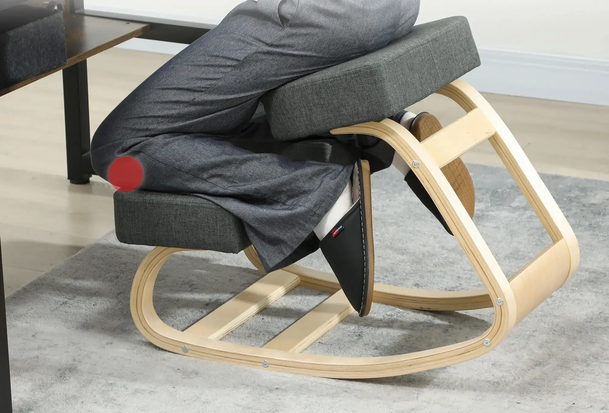 Эргономический стул Vinsetto 921-589V00CG (Grey/Birch) - 5