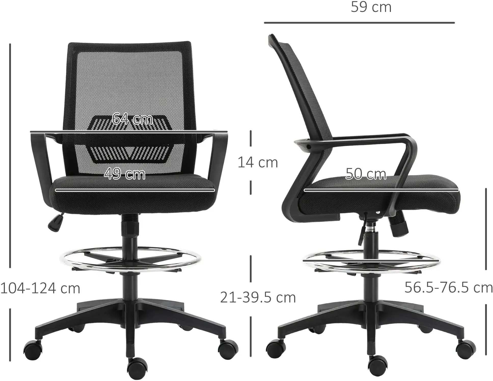 Fotoliu Vinsetto 921-189 (Black) - 8