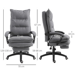 Fotoliu Vinsetto 921-232GY (Grey) Thumb