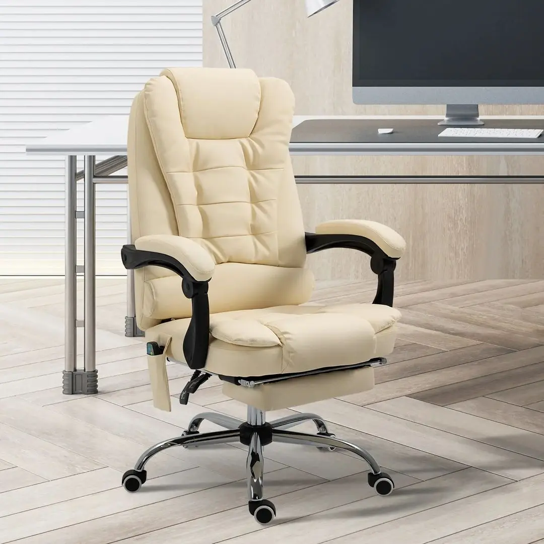 Fotoliu Vinsetto 921-318V92CW 65x160x104 cm (Cream) - 4