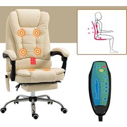 Fotoliu Vinsetto 921-318V92CW 65x160x104 cm (Cream) Thumb