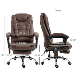 Fotoliu Vinsetto 921-318V93BN (Brown) Thumb